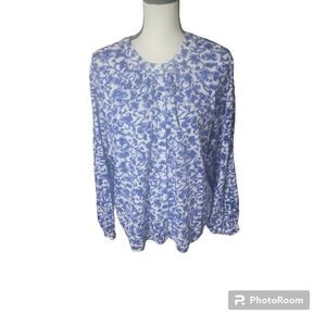 Pilcro Anthropologie Floral Paisley Popover Blouse. Size M.